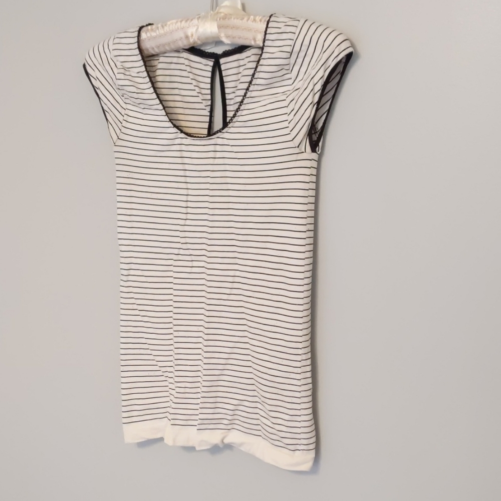 ☀️ Free People Striped Stretch Top